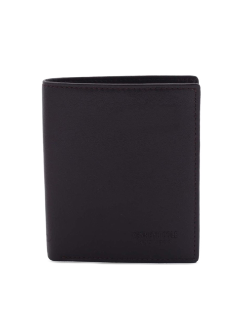 

Kenneth Cole Men Black Solid Three Fold Wallet
