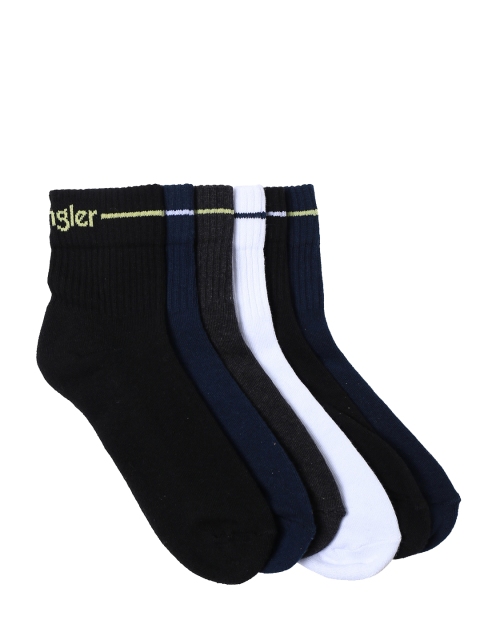 

Wrangler Men Pack of 6 Solid Assorted Ankle-Length Socks