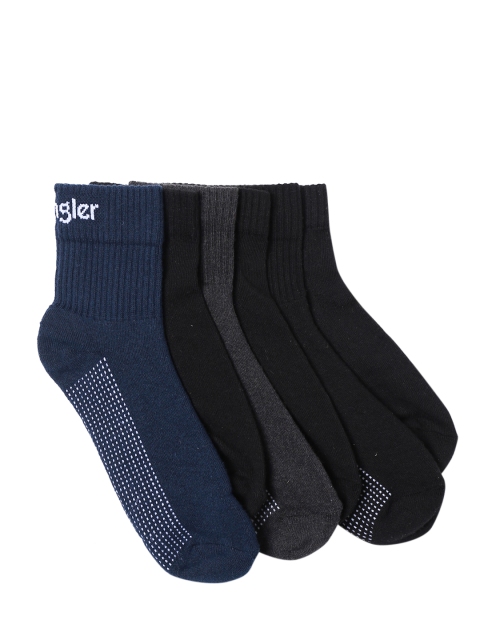 

Wrangler Men Pack of 6 Solid Assorted Ankle-Length Socks