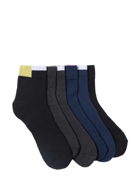 

Wrangler Men Pack of 6 Solid Assorted Ankle-Length Socks