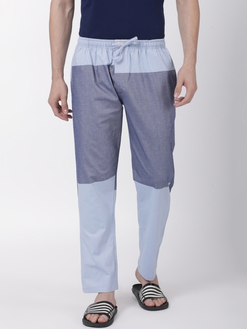 

Urban Dog Men Blue & Grey Colourblocked Pyjamas UDPYJ27