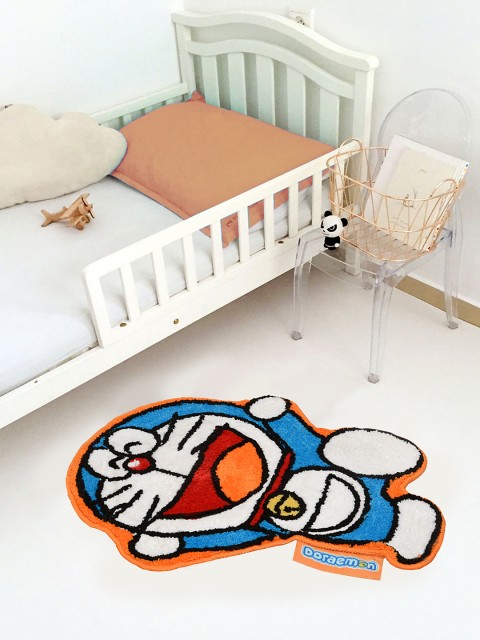 

Saral Home Kids Blue Doraemon Printed Microfibre Anti-Skid Bath Rug