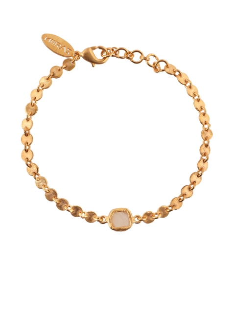 

Zariin Women Gold-Plated Stone-Studded Armlet Bracelet