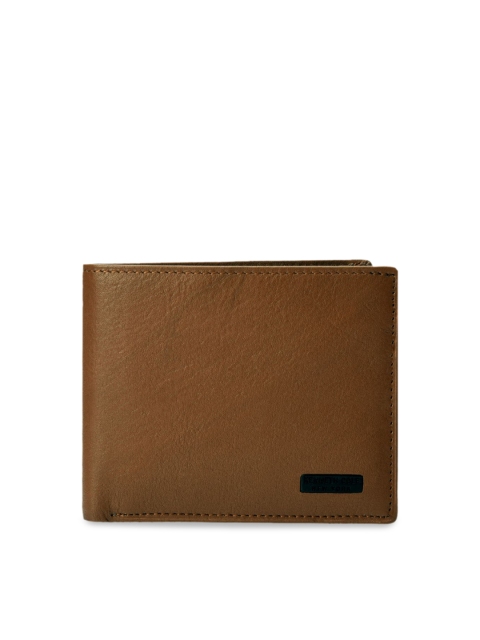 

Kenneth Cole Men Tan Brown Solid Two Fold Wallet