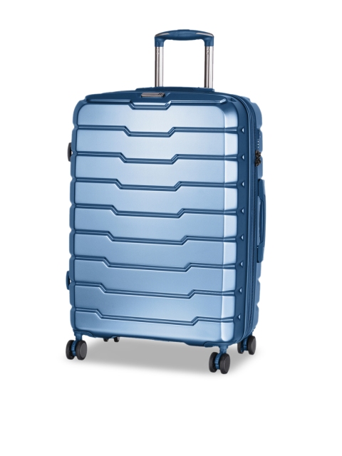 

IT Luggage Blue Solid Prosperous Hard-Sided Medium Trolley Bag