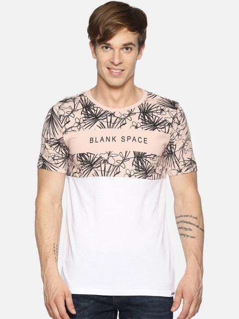 

IMPACKT Men Pink Printed Round Neck T-shirt