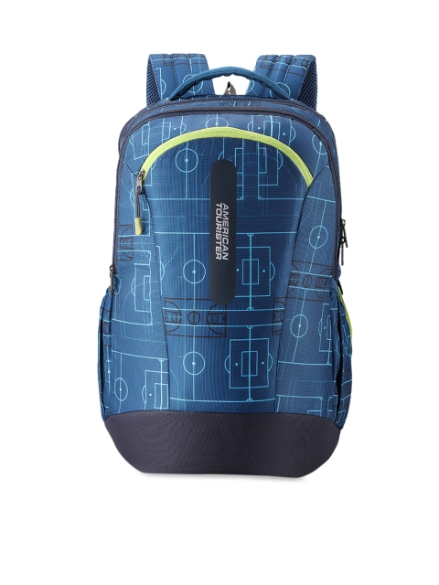 

AMERICAN TOURISTER Unisex Blue Geometric Backpack