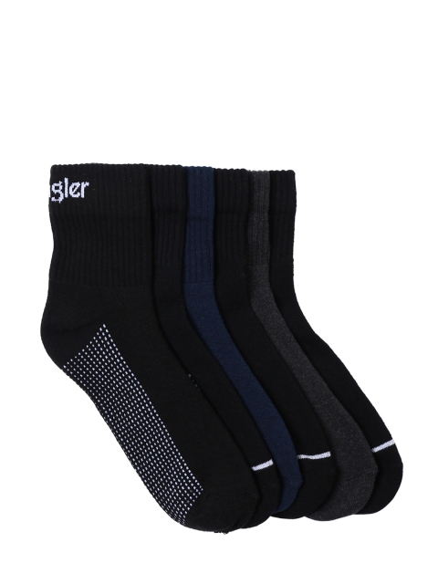 

Wrangler Men Pack of 6 Solid Assorted Ankle-Length Socks