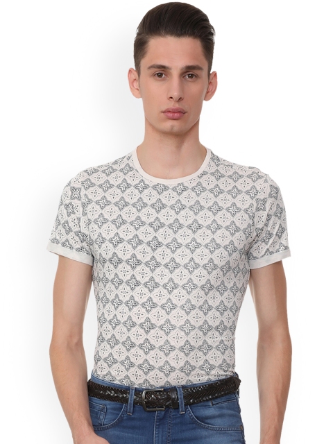

Solly Jeans Co. Men Grey Printed Round Neck T-shirt