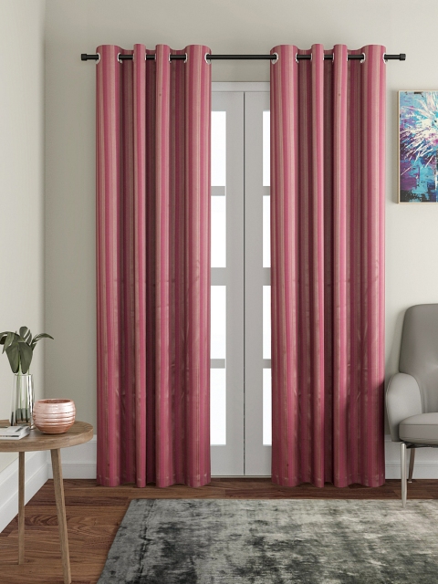 

VRINDA Purple Set of 2 Long Door Curtains