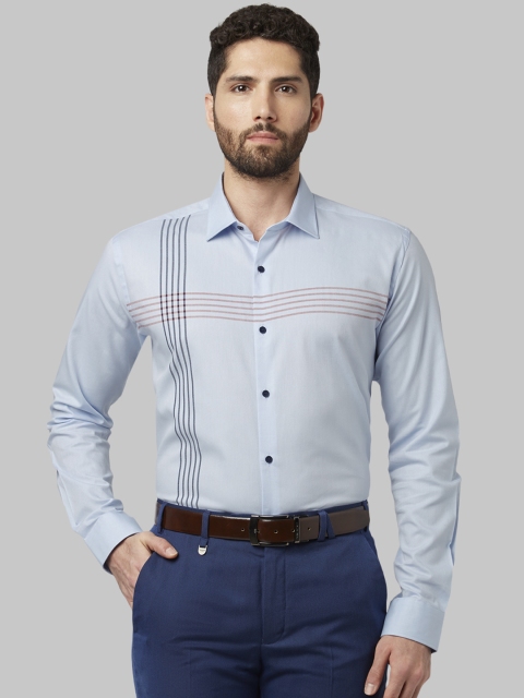 

Park Avenue Men Blue Slim Fit Checked Formal Shirt