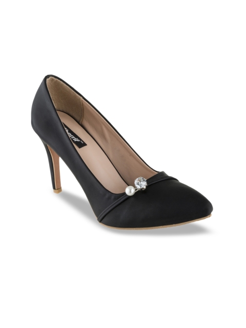 

Sherrif Shoes Women Black Solid Pumps