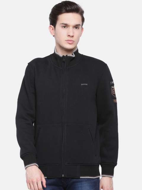 

t-base Men Black Solid Sweatshirt