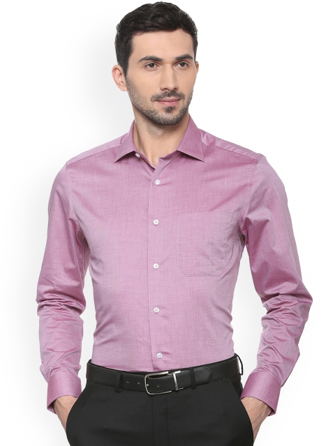 

Louis Philippe Men Purple Regular Fit Solid Formal Shirt