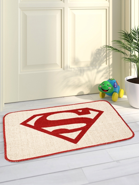 

Saral Home Red & Beige Printed Jute-Cotton Anti-Skid Doormat