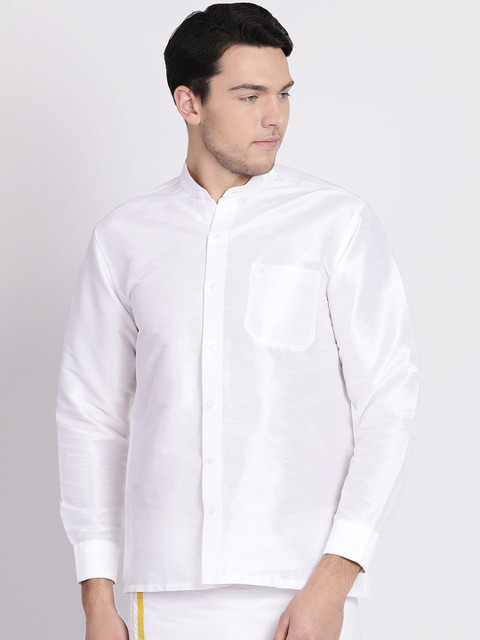 

Khoday Williams Men White Regular Fit Solid Party Shirt