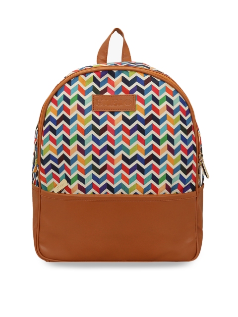 

KLEIO Women Multicoloured Solid Backpack, Multi