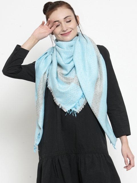 

J Style Women Blue Printed Scarf
