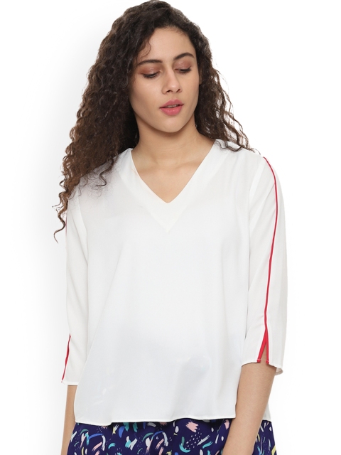 

Allen Solly Woman White Solid Top