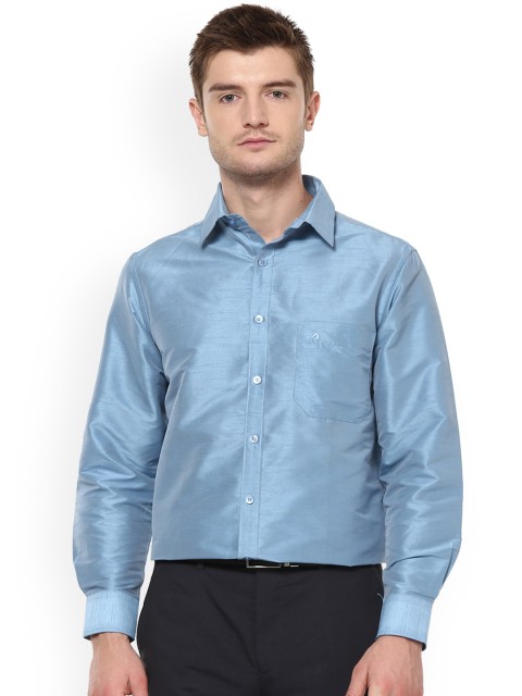 

Khoday Williams Men Blue Regular Fit Solid Party Shirt
