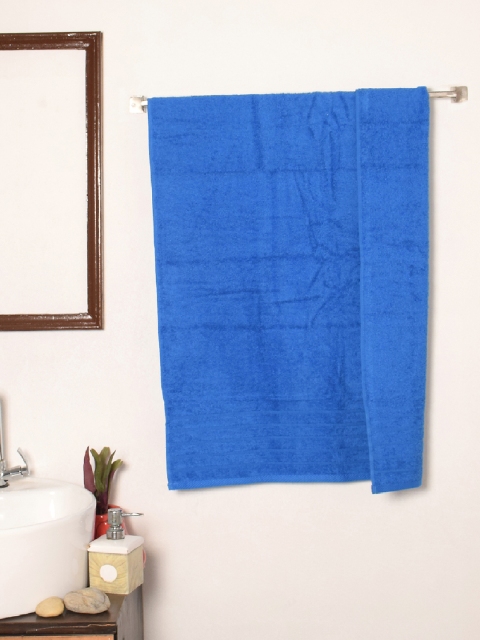 

Avira Home Unisex Blue Solid 500 GSM Cotton Bath Towel