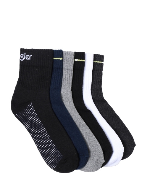 

Wrangler Men Pack of 6 Solid Assorted Ankle-Length Socks