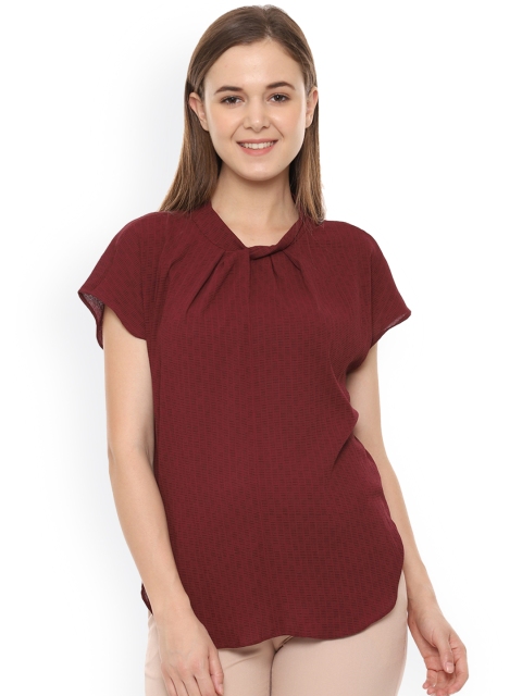 

Allen Solly Woman Brown Solid Top