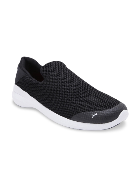 

Puma Men Black Stride evo slip on IDP Running Shoes