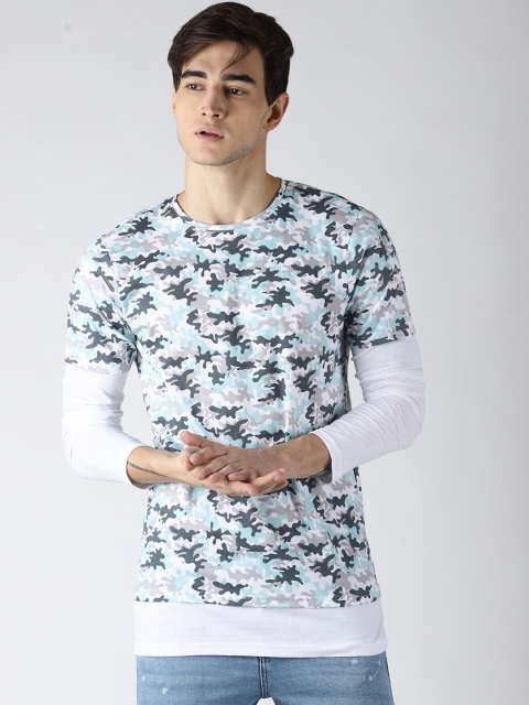 

Blue Saint Men Multicoloured Printed Round Neck T-shirt, Multi