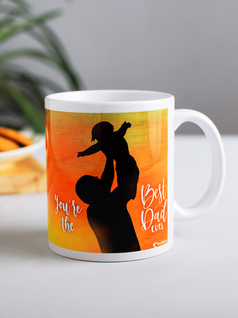 

Archies Orange & Black Printed Ceramic Coffee Mug