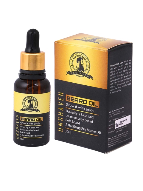 

Unshaven Beard Oil- 30ml, Transparent