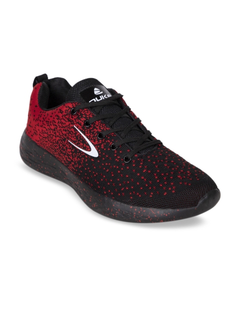 

Duke Men Maroon & Black Textile Running Shoes