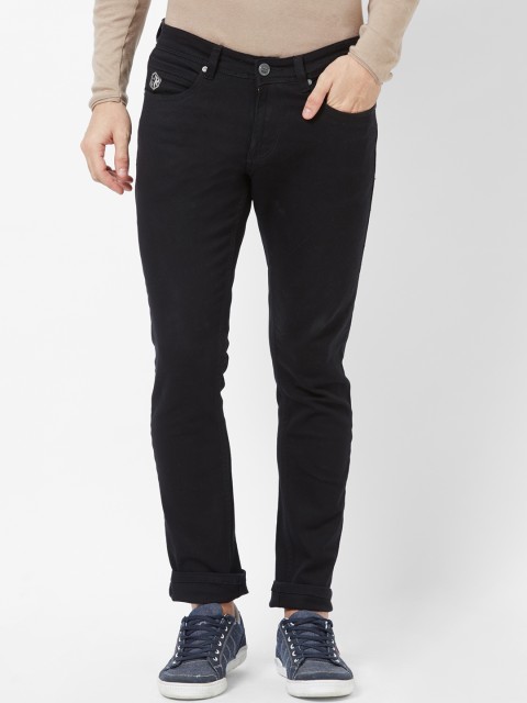 

Road Rockers Men Black Skinny Fit Mid-Rise Clean Look Stretchable Jeans