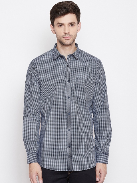 

Duke Men Blue Slim Fit Checked Casual Shirt