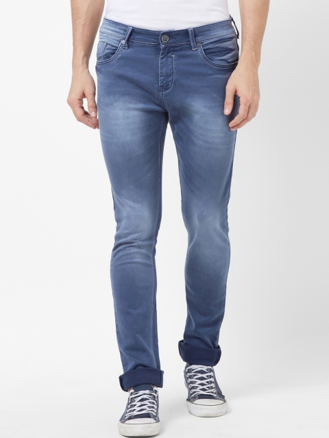 

Road Rockers Men Blue Skinny Fit Mid-Rise Clean Look Stretchable Jeans