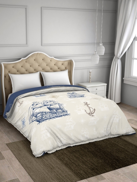 

SPACES Beige Abstract AC Room 150 GSM Double Bed Comforter