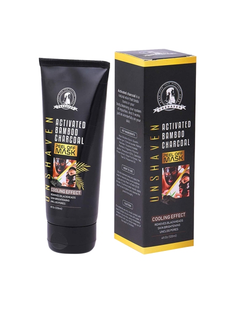 

Unshaven Unisex Black Activated Bamboo Charcoal Peel Of Mask 120ml