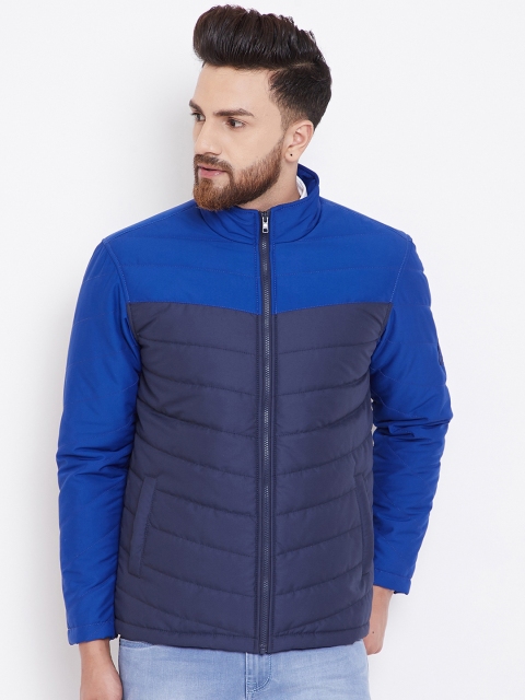 

Canary London Men Blue Colourblocked Lightweight Jacket