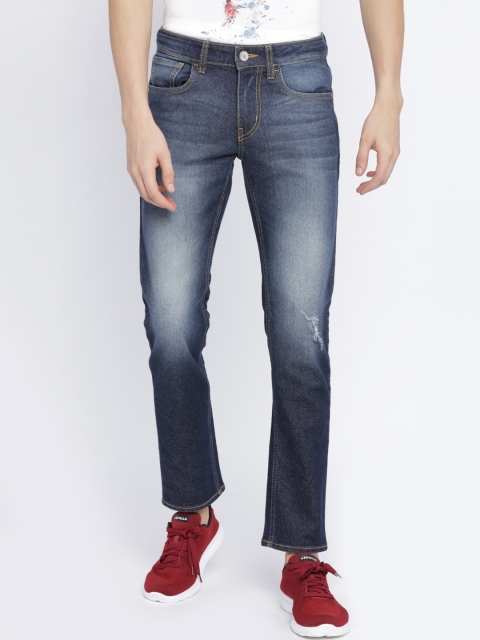 

Newport Men Blue Jean Slim Fit Mid-Rise Low Distress Stretchable Jeans