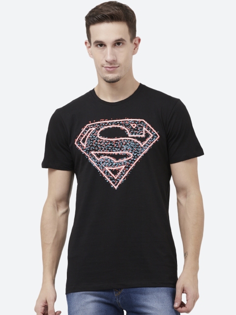 

Superman Men Black & Blue Superman Printed T-shirt