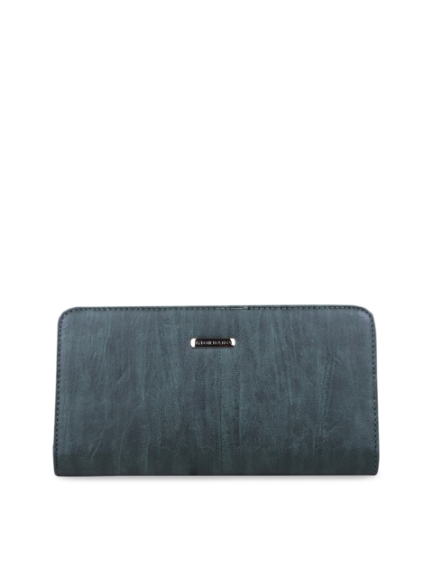 

GIORDANO Women Green Printed Zip Around Wallet