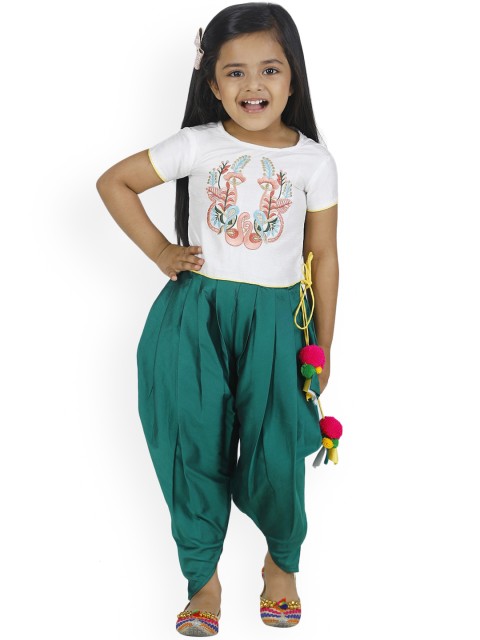 

LilPicks Girls Multicoloured Printed Basic Jumpsuit, Multi