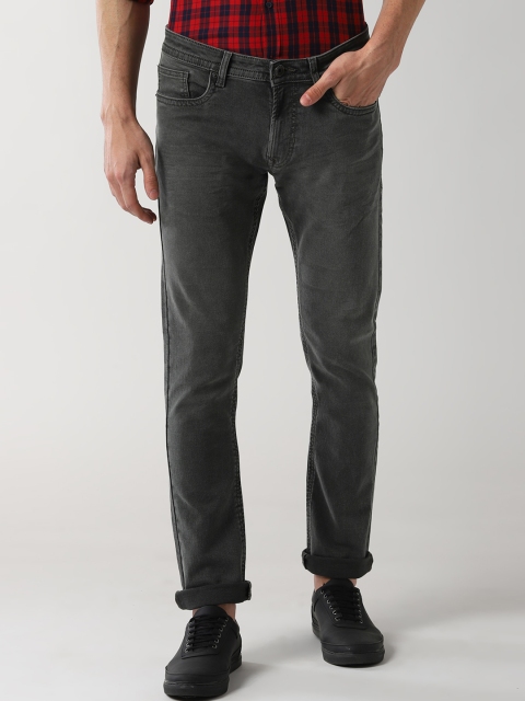 

Peter England Men Grey Tapered Fit Jeans