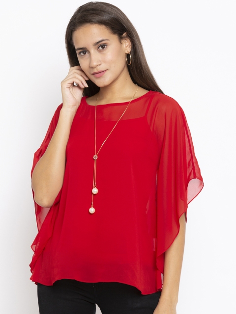 

Iti Women Red Solid Kaftan Top