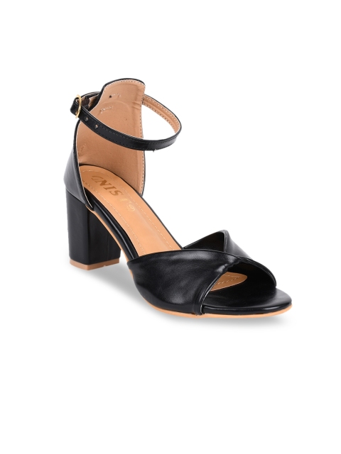 

GNIST Women Black Solid Heels