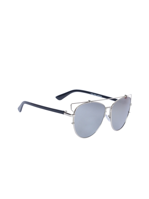 

Swiss Design Unisex Oval Sunglasses, Silver