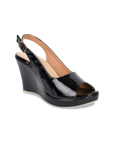 

GNIST Women Black Solid Peep Toes