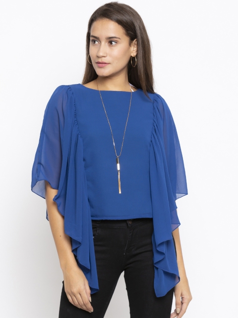 

Iti Women Blue Solid Top
