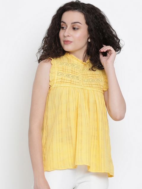 

Oxolloxo Women Yellow Solid Top