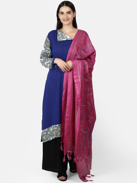

amraoo Pink Printed Bhagalpuri Dupatta